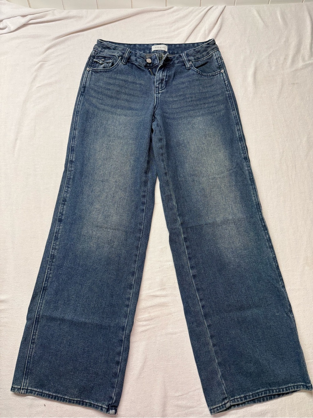 PacSun Wide Leg Women's Jeans - Dark Blue